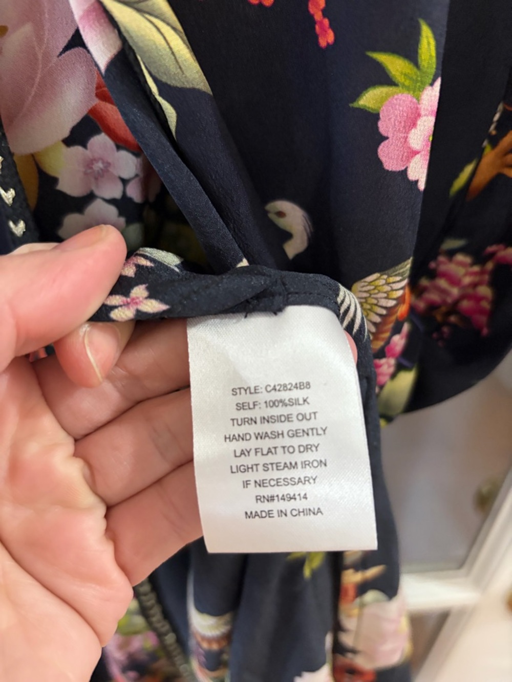 Johnny Was CALI KIMONO 100% Silk - Size S - Picture 10 of 10